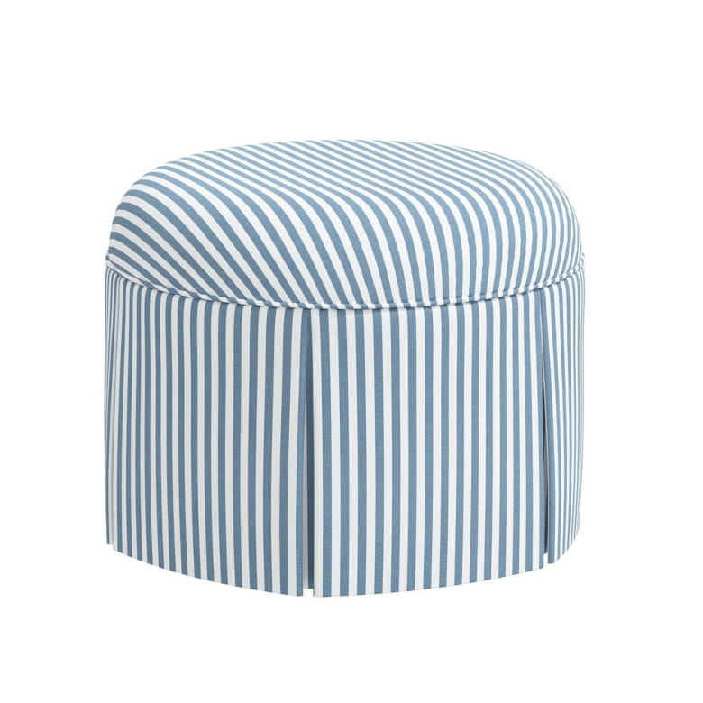 Box pleat ottoman